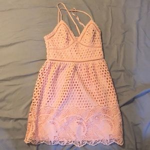 Beautiful Crocheted Pink Dress